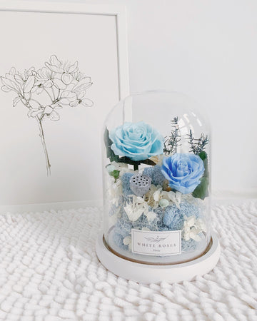 Enchanted Love Flower Dome (Blue)