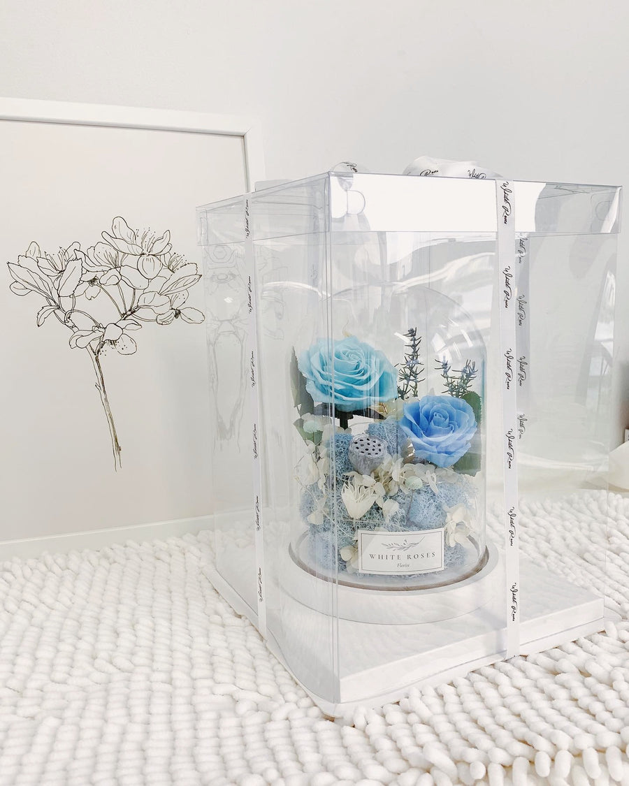 Enchanted Love Flower Dome (Blue)